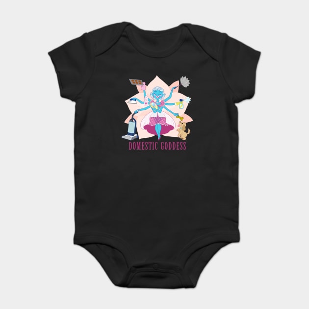 Domestic Goddess Baby Bodysuit by JoTheZette